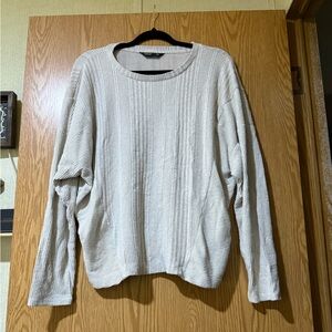Simply Vera Vera Wang Ribbed Cream Sweater